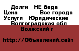 Долги - НЕ беда ! › Цена ­ 1 000 - Все города Услуги » Юридические   . Волгоградская обл.,Волжский г.